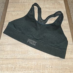 Pink Forest Green Lightly Lined Sports Bra
